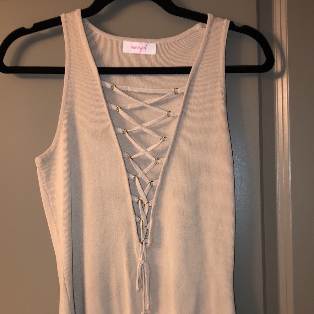 Lace up bodysuit